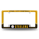 Steelers Two-Tone All Over Chrome Frame