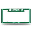 Babson Beavers All Over Chrome License Plate Frame