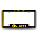 Iowa University Alternate Design All Over Chrome Frame - Bottom Oriented