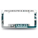 NFL Philadelphia Eagles 12" x 6" Chrome All Over Automotive License Plate Frame for Car/Truck/SUV By Rico Industries