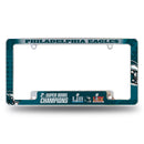 Philadelphia Eagles 2 Time Super Bowl Champions All Over Chrom Frame