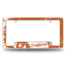 Texas University - Tie Dye Design - All Over Chrome Frame (Bottom Oriented)