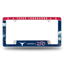 Texas Longhorns America 250 All Over Chrome License Plate Frame
