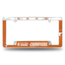 Texas University 4 Time College Football Champs All Over Chrome Frame