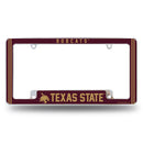 Texas State Alternate Design All Over Chrome Frame - Bottom Oriented
