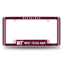 West Texas A&M Alternate Design All Over Chrome Frame - Bottom Oriented