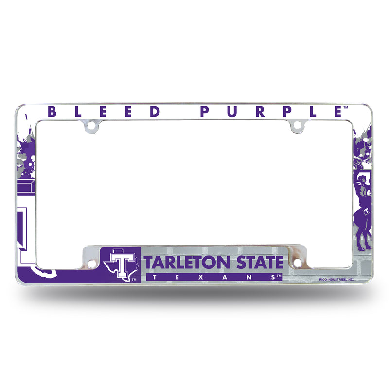 Tarleton State All Over Chrome Frame (Bottom Oriented)