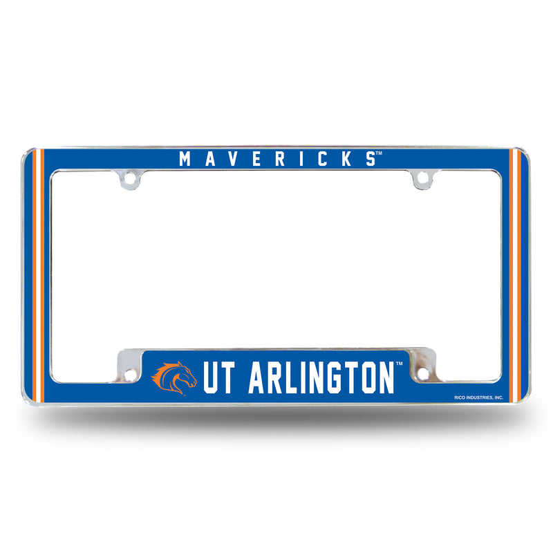 Texas-Arlington Mavericks All Over Chrome License Plate Frame
