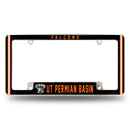 Texas-Permian Basin Falcons All Over Chrome License Plate Frame