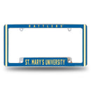 St Mary's University Rattlers All Over Chrome License Plate Frame