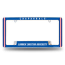 Lubbock Christian Chaparrals All Over Chrome License Plate Frame