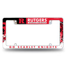 Rutgers All Over Chrome Frame