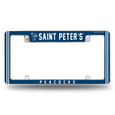 Saint Peter's Peacocks All Over Chrome License Plate Frame