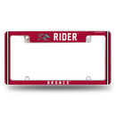 Rider Broncs All Over Chrome License Plate Frame