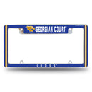 Georgian Court Lions All Over Chrome License Plate Frame