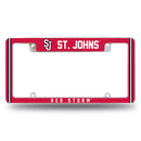 St. John's Red Storm All Over Chrome License Plate Frame