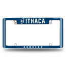 Ithaca Bombers All Over Chrome License Plate Frame