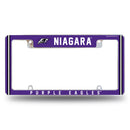 Niagara Purple Eagles All Over Chrome License Plate Frame