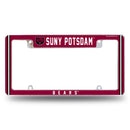 Suny Potsdam Bears All Over Chrome License Plate Frame