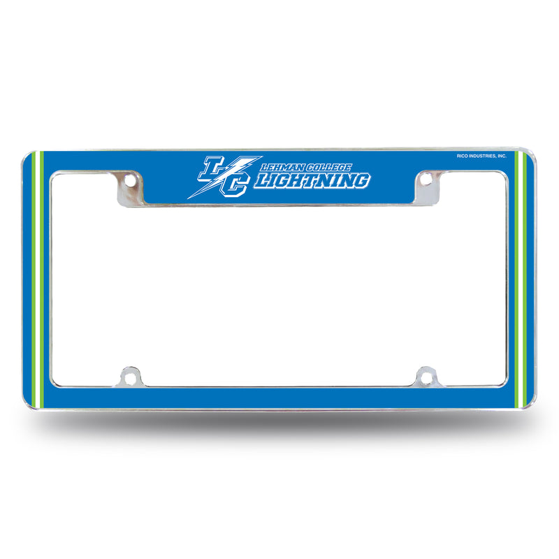 Lehman Lightning All Over Chrome License Plate Frame
