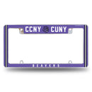 City Cuny Beavers All Over Chrome License Plate Frame