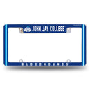 John Jay Bloodhounds All Over Chrome License Plate Frame