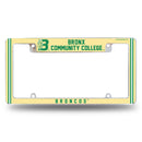 Bronx Community College Broncos All Over Chrome License Plate Frame