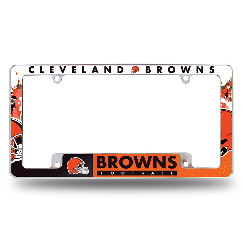 Cleveland Browns All Over Chrome License Plate Frame