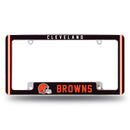 Cleveland Browns Alternate Design All Over Chrome Frame