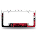 San Diego State All Over Chrome Frame (Bottom Oriented)