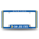 San Jose State Spartans All Over Chrome License Plate Frame