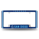 San Diego Toreros All Over Chrome License Plate Frame