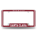Santa Clara Broncos All Over Chrome License Plate Frame