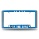 Cal State San Bernardino Coyotes All Over Chrome License Plate Frame