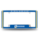 Uc Riverside Highlanders All Over Chrome License Plate Frame