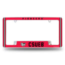 Cal State East Bay Pioneers All Over Chrome License Plate Frame