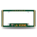 La Verne Leopards All Over Chrome License Plate Frame