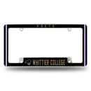 Whittier Poets All Over Chrome License Plate Frame