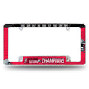 Ohio State University 9 Time College Football Champs All Over Chrome Frame