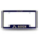 University Of Akron Zips All Over Chrome License Plate Frame