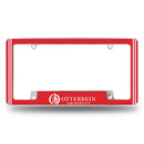 Otterbein Cardinals All Over Chrome License Plate Frame