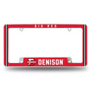 Denison Big Red All Over Chrome License Plate Frame