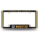 Wooster Fighting Scots All Over Chrome License Plate Frame