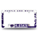 Kansas State University All Over Chrome Frame
