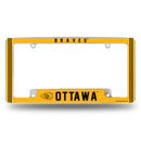 Ottawa Braves All Over Chrome License Plate Frame