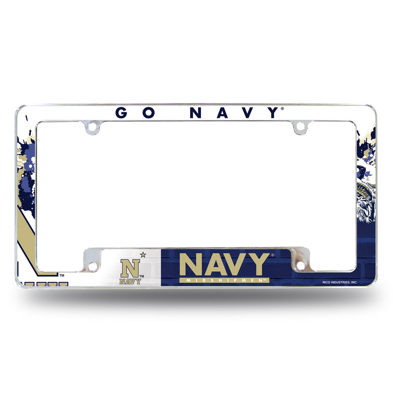 US Naval Academy All Over Chrome Frame
