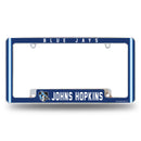 Johns Hopkins Blue Jays All Over Chrome License Plate Frame