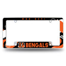 Bengals Wave All Over Chrome Frame