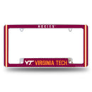 Virginia Tech Alternate Design All Over Chrome Frame - Bottom Oriented