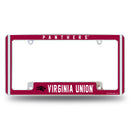 Virginia Union Panthers All Over Chrome License Plate Frame